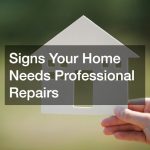 Signs Your Home Needs Professional Repairs